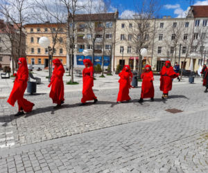 PRZERAŻAJĄCA manifestacja w centrum miasta! Milczący protest przypomniał o masowym wymieraniu [ZDJĘCIA]