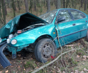 Wypadek na dk 74 pod Bełchatowem