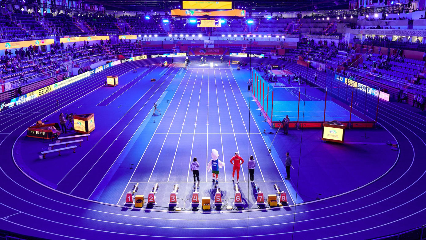 Halowe Mistrzostwa Świata w Lekkoatletyce Kujawy Pomorze 26 w Toruniu. Zdjęcia kibiców i zawodników z 1. dnia imprezy
