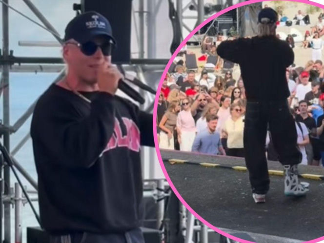 Skolim zaśpiewał u Karola Nawrockiego. Uwagę przykuwała jego noga