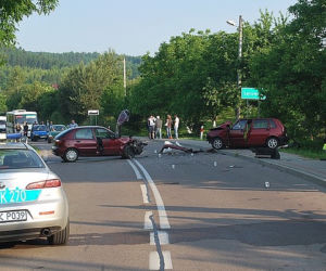 Wypadek w Kuńkowcach