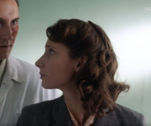 Wojenne dziewczyny 4 odc. 46. Andrzej Janowski (Sebastian Jasnoch), Marysia (Aleksandra Pisula)