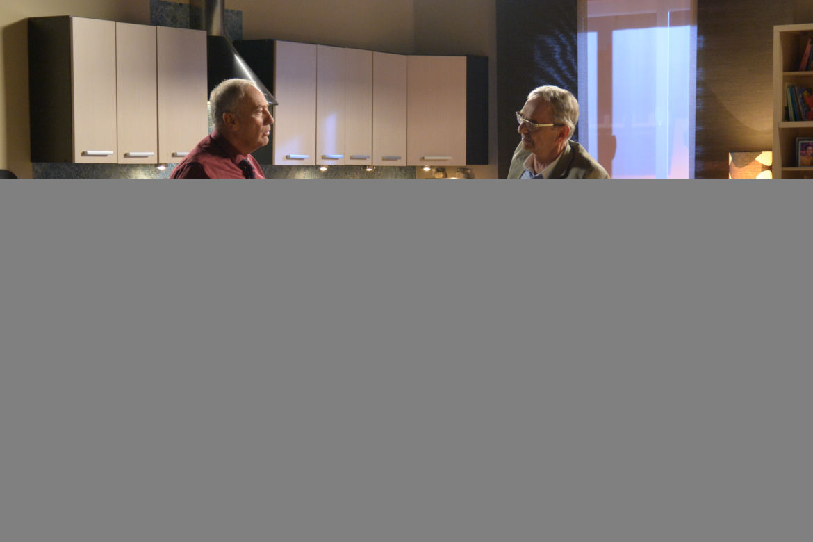 Pierwsza miłość. Karol Weksler (Karol Strasburger), Andrzej (Jerzy Bończak)