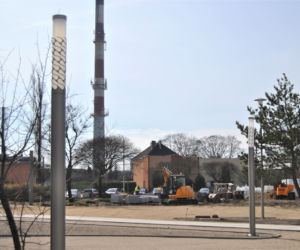 Remont przed dworcem PKP w Iławie - marzec 2020