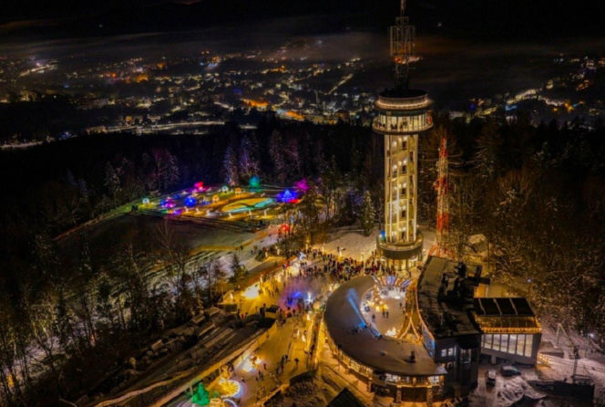 Wieża widokowa na Górze parkowej w Krynicy-Zdroju