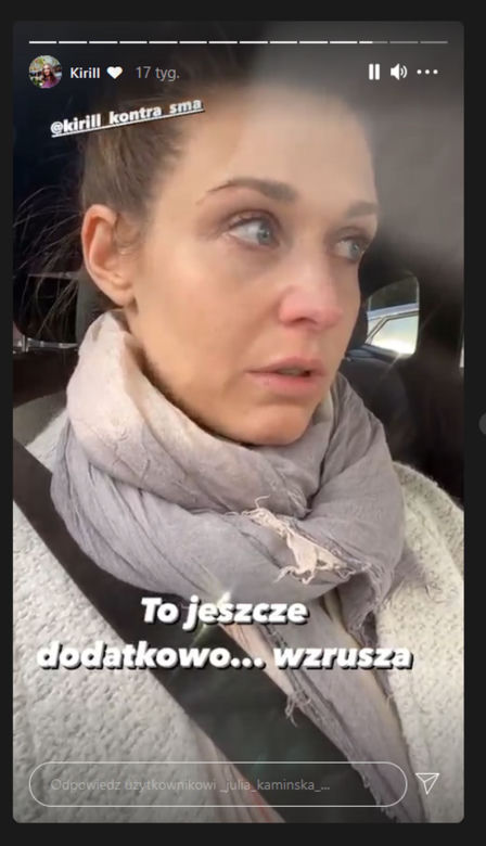 Julia Kamińska na Instagramie wspiera chorego Kirilla