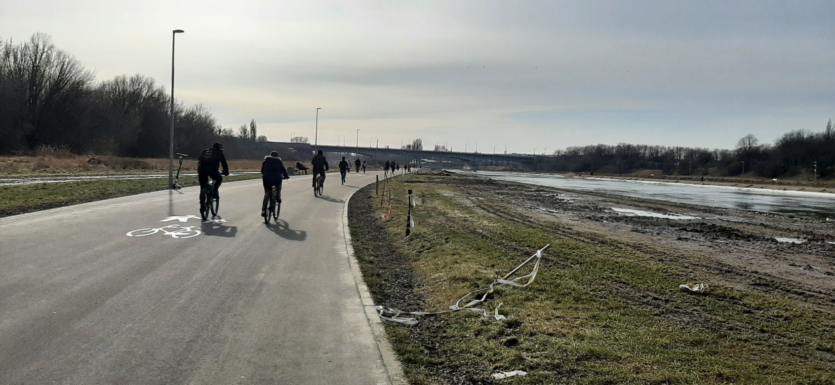 Tłumy nad Wartą w Poznaniu - 20.02.2021