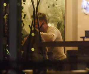 Agnieszka Kaczorowska i Marcin Rogacewicz na kolacji