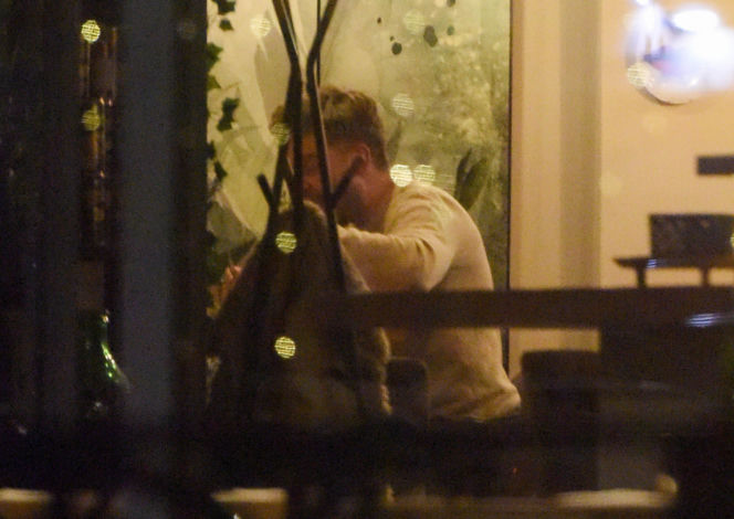 Agnieszka Kaczorowska i Marcin Rogacewicz na kolacji