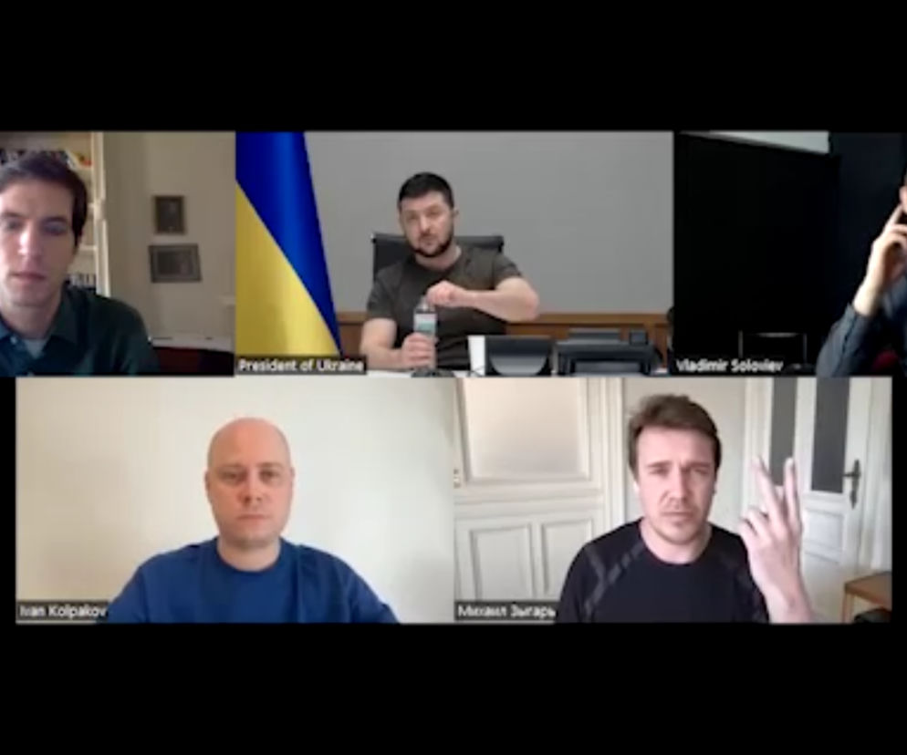 Zełenski w wywiadzie z rosyjskimi dziennikarzami: Putin powinien spotkać się ze mną 