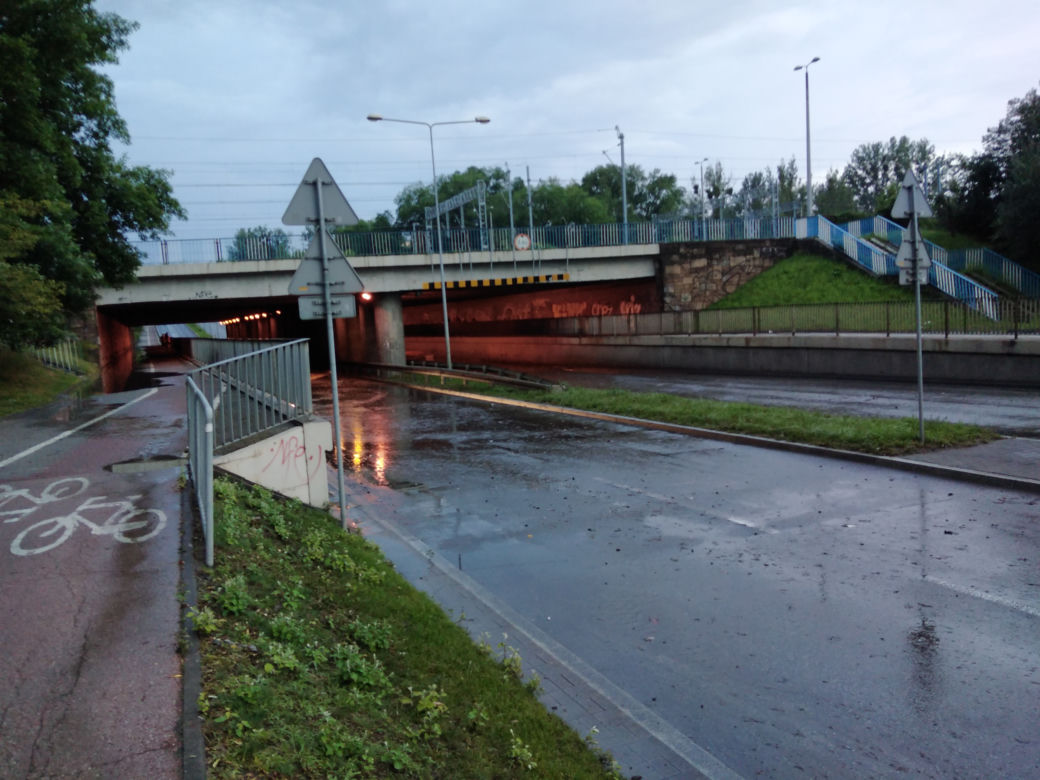Gwałtowna ulewa nad Radomiem