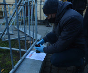 Protest taksówkarzy pod KPRM