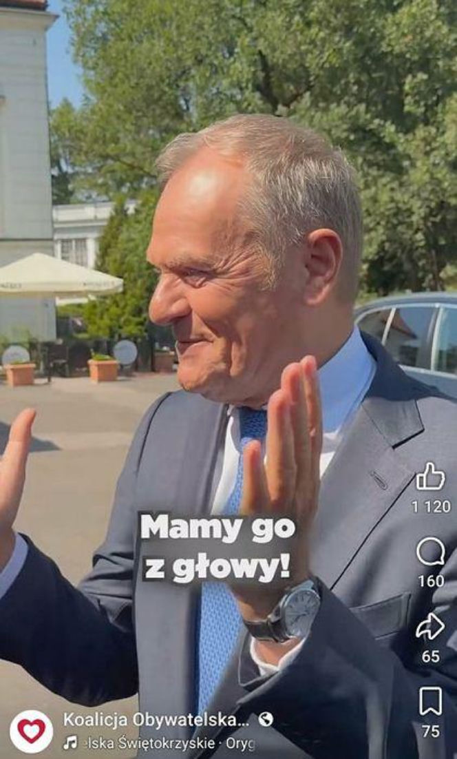Artur Barciś chciał sprawdzić czy Tusk nosi perukę
