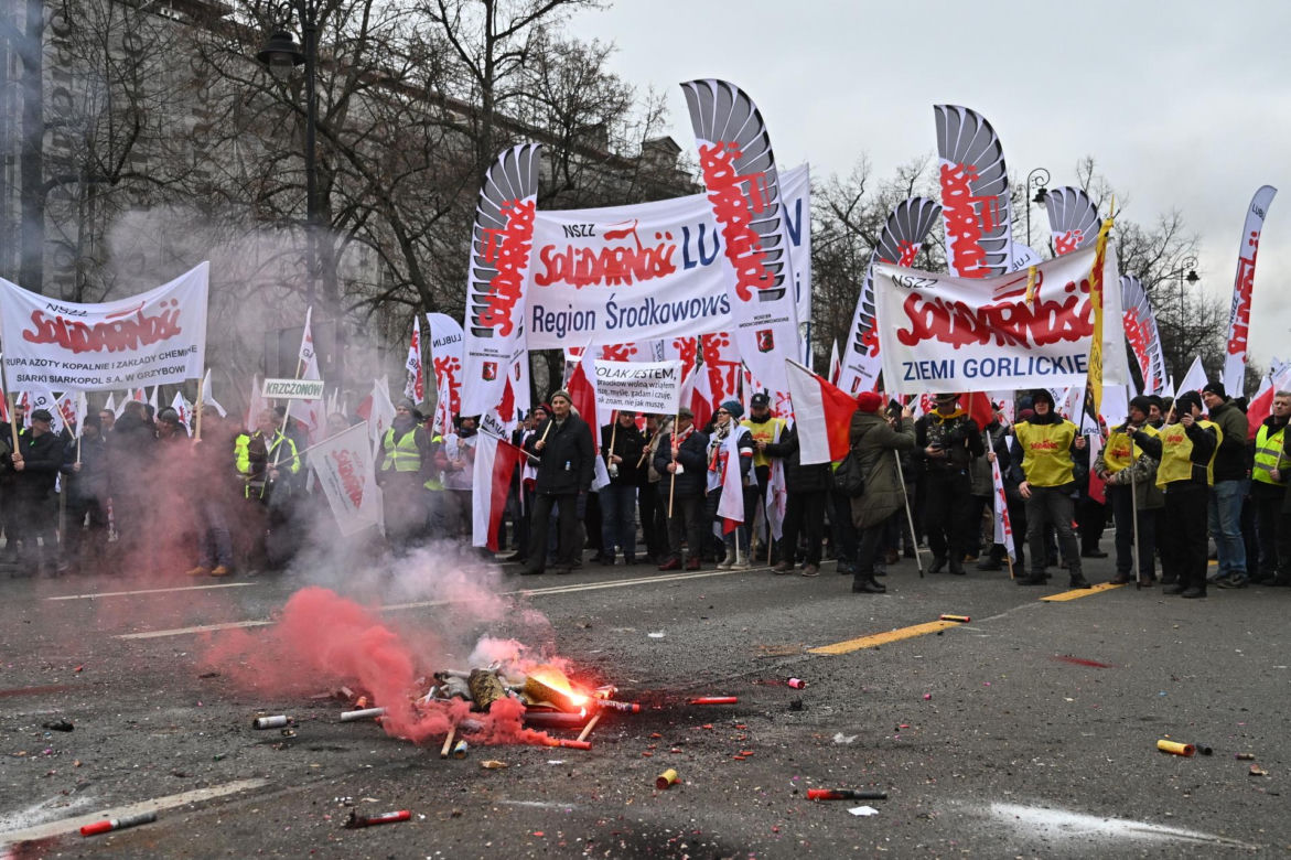 Strajk generalny rolników w Warszawie