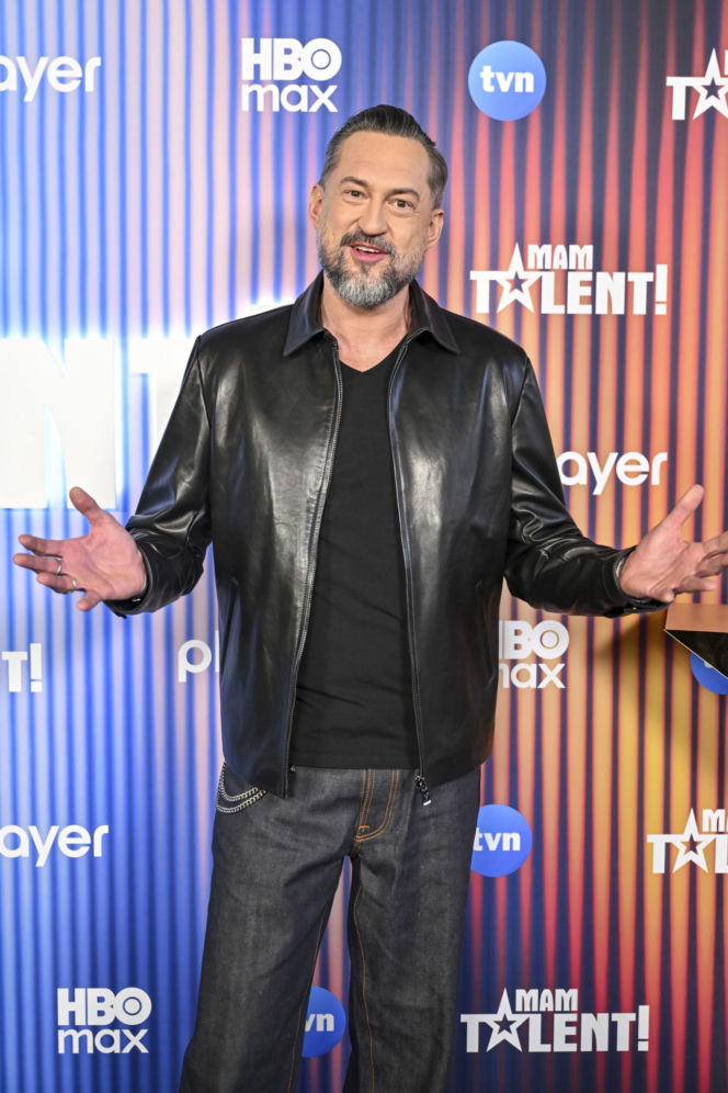 Marcin Prokop na planie "Mam Talent!"