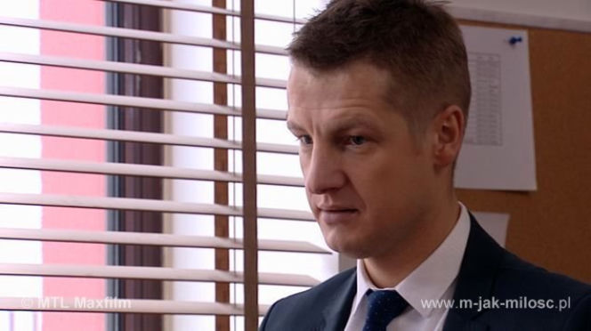 M jak miłość odc. 993. Paweł Zduński (Rafał Mroczek)