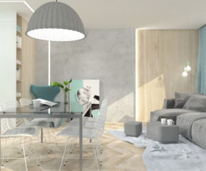 Pastelowy apartament dla pary