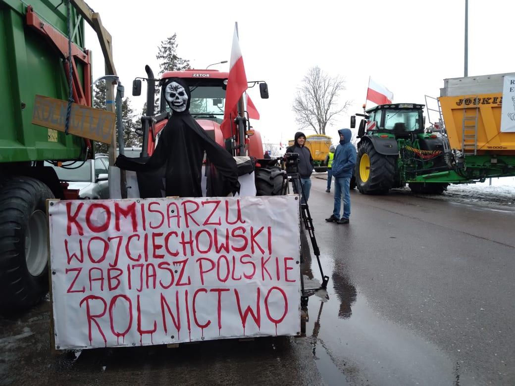 Protest rolników w Hrubieszowie - 9 lutego 2024