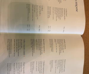 Ceny w restauracji w Hotelu Gołębiewski Pobierowo