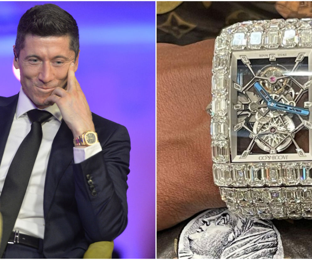 Robert Lewandowski i zegarek Floyda Mayweathera