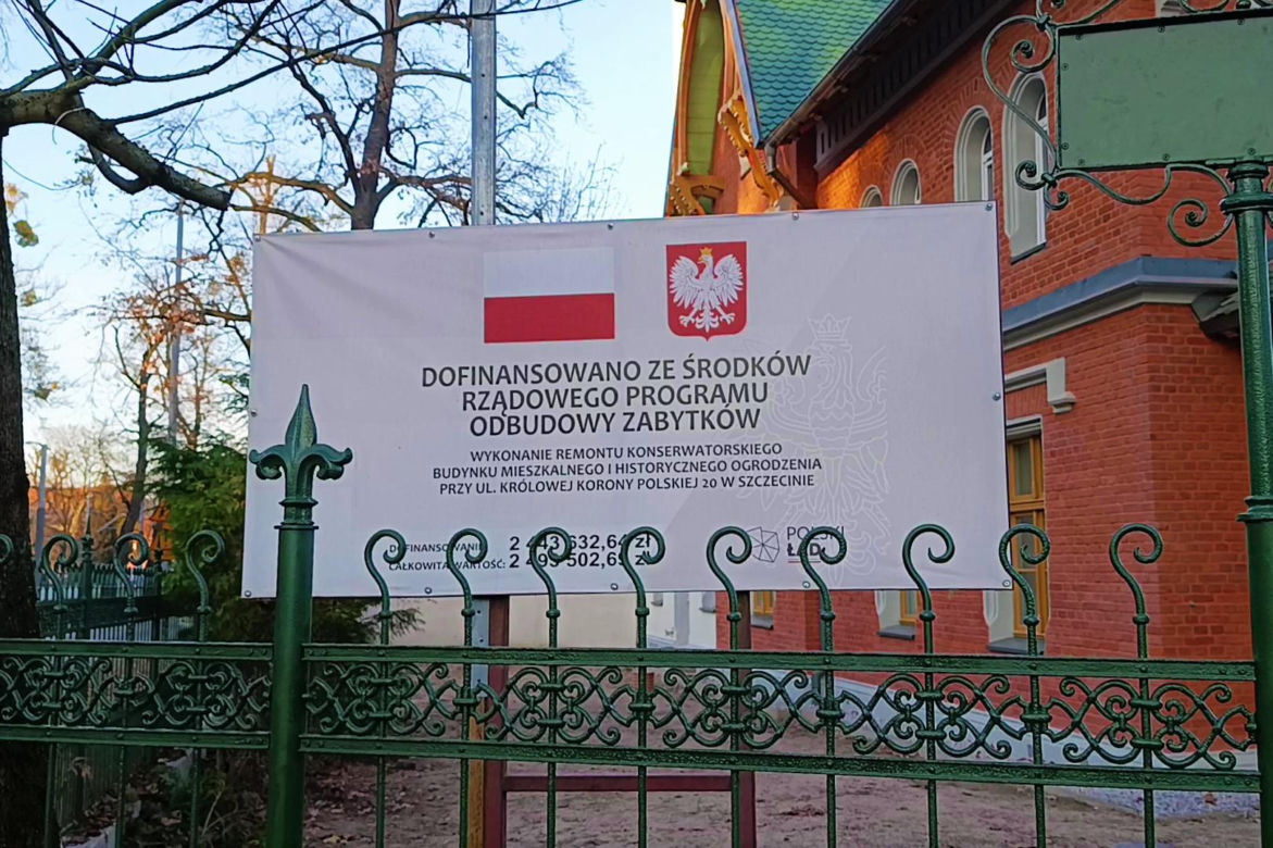 Wyremontowana willa przy ul. Królowej Korony Polskiej