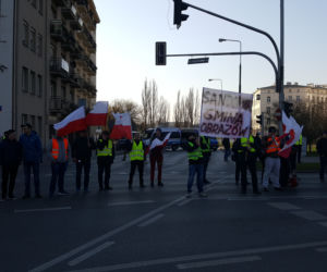 Protest rolników w centrum Warszawy