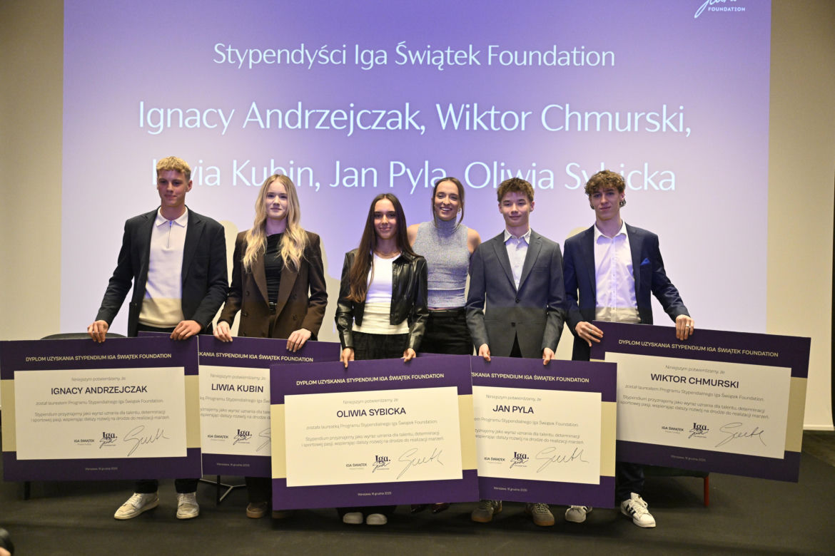 Iga Świątek rozdała stypendia