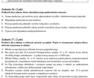 MATURA 2012, WOS poziom PODSTAWOWY - ARKUSZE, PYTANIA, ZADANIA, ODPOWIEDZI