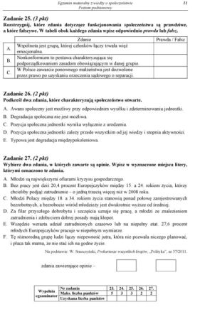 MATURA 2012, WOS poziom PODSTAWOWY - ARKUSZE, PYTANIA, ZADANIA, ODPOWIEDZI