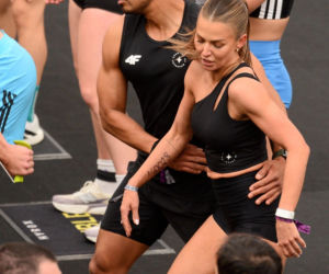 Anna Lewandowska z przystojnym Latynosem na zawodach Hyrox