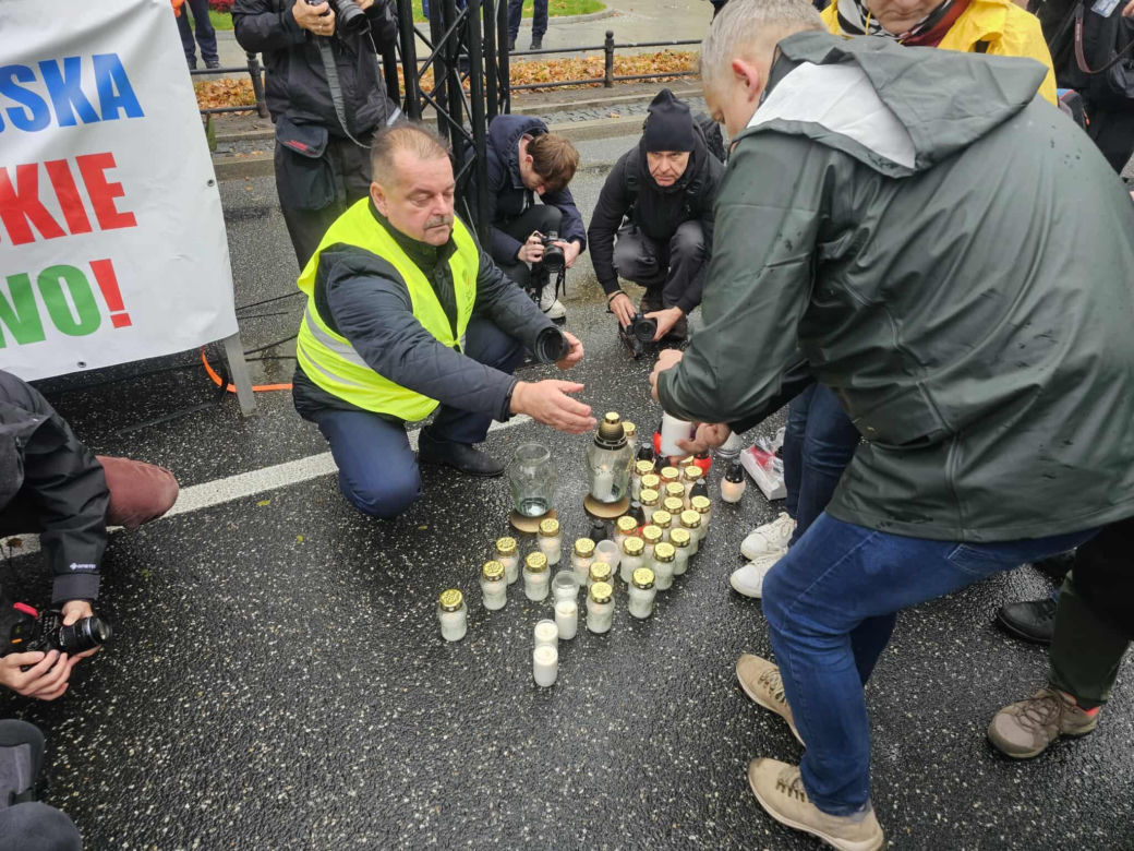 Protest plantatorów tytoniu w Warszawie (3.11.2025)
