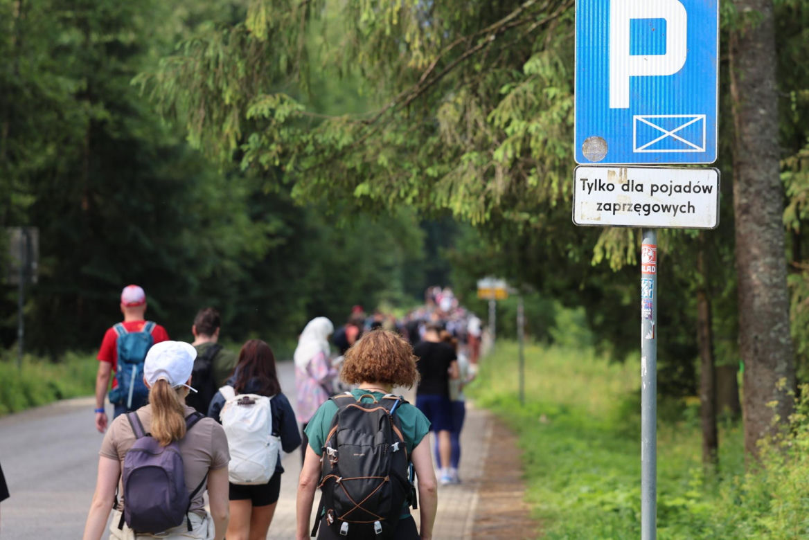 Protest przeciw przewozom konnym do Morskiego Oka