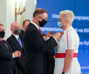 Maria Andrejczyk i Wojciech Nowicki odznaczeni przez Prezydenta RP [ZDJĘCIA]