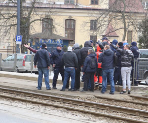 Protest taksówkarzy w Warszawie