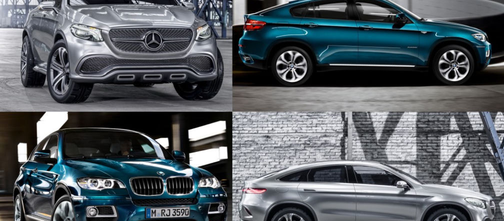 Mercedes Concept Coupe SUV kontra BMW X6