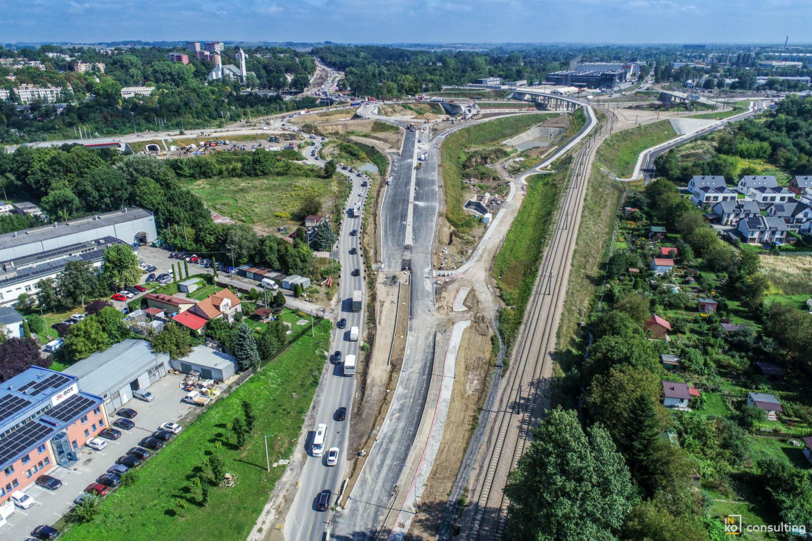 Węzeł Mistrzejowice - budowa. Zobacz jak powstaje jeden z najbardziej skomplikowanych obiektów na S7