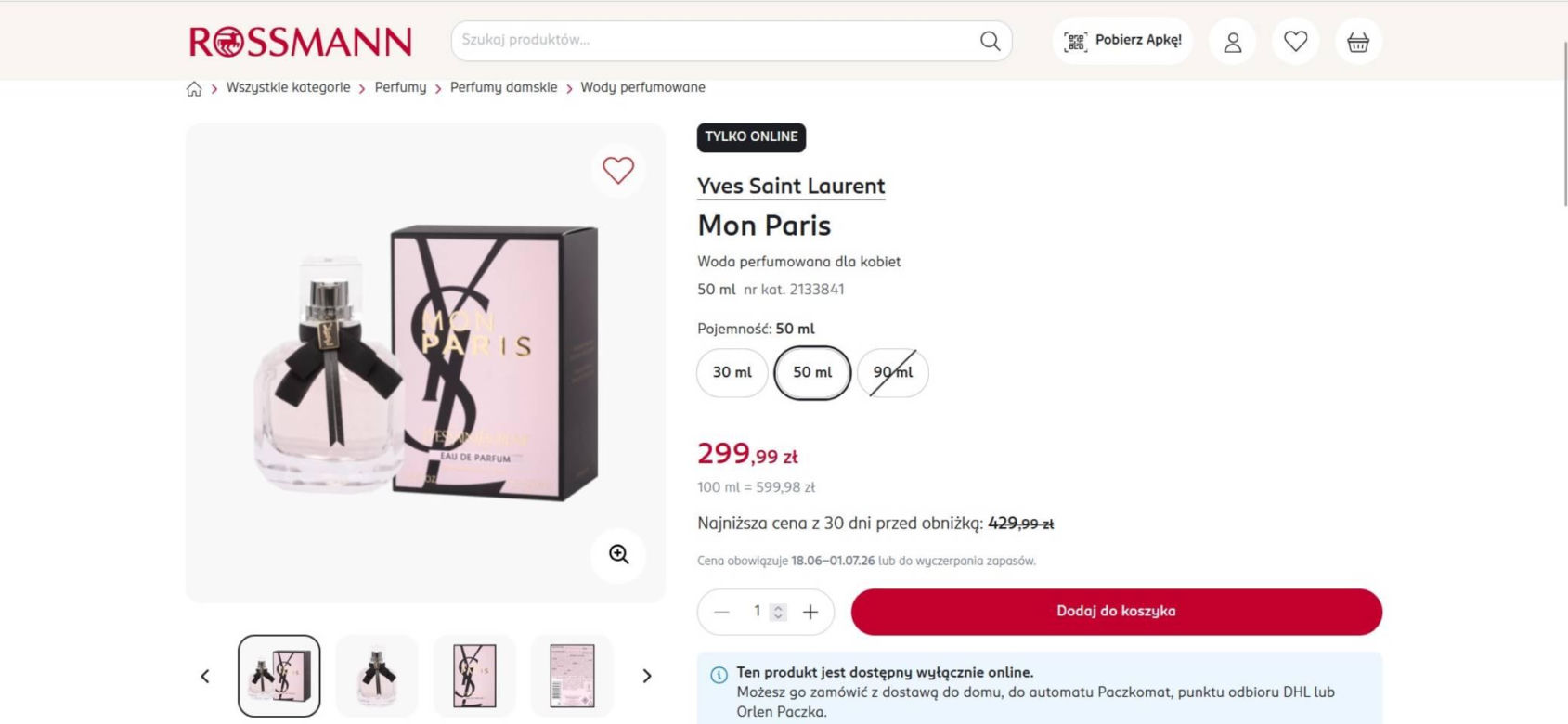 Rossmann przecenił kultowe perfumy YSL. To zapach idealny na lato, którego nie kupisz stacjonarnie