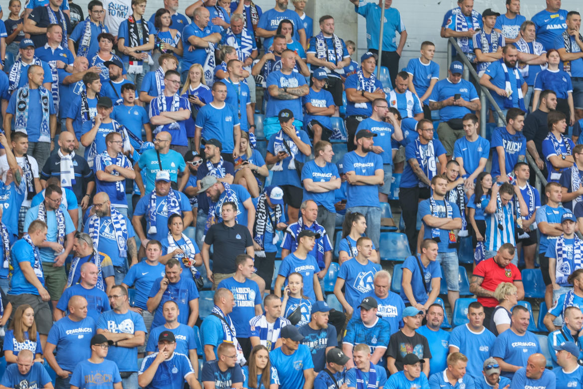 Kibice na meczu Piast Gliwice - Ruch Chorzów