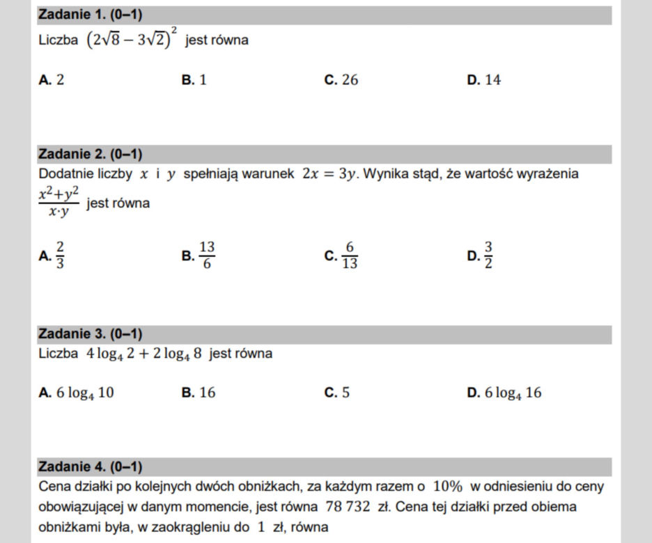 Matura matematyka 2023 - te zadania musisz umieć!