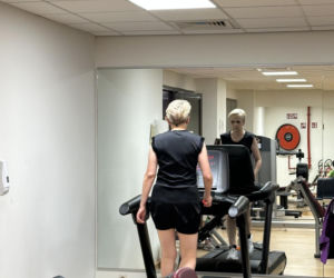 Joanna Scheuring-Wielgus na siłowni