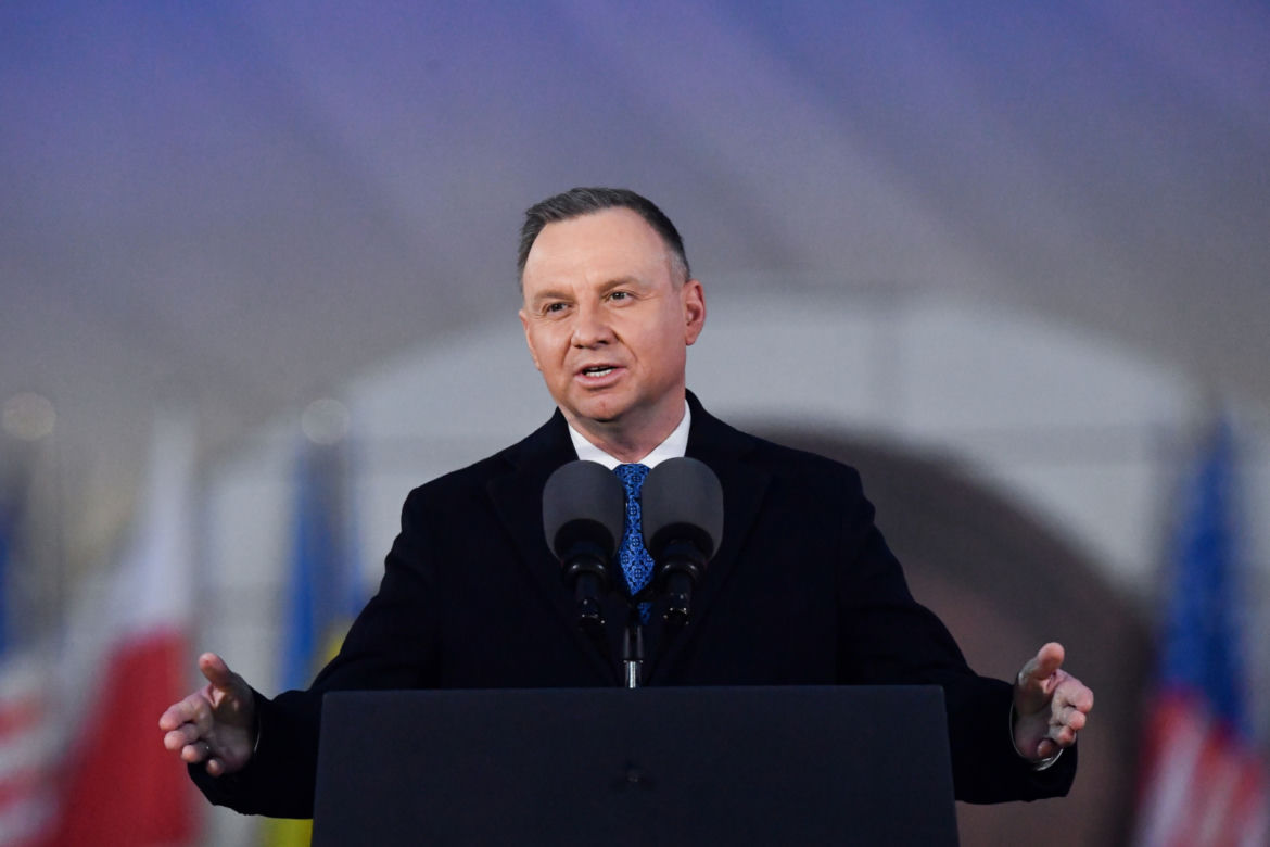 Wystąpienie Joe Bidena w Arkadach Kubickiego w Warszawie