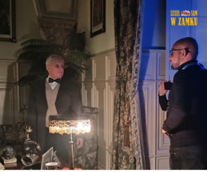 Plan filmowy w zamku w Pszczynie