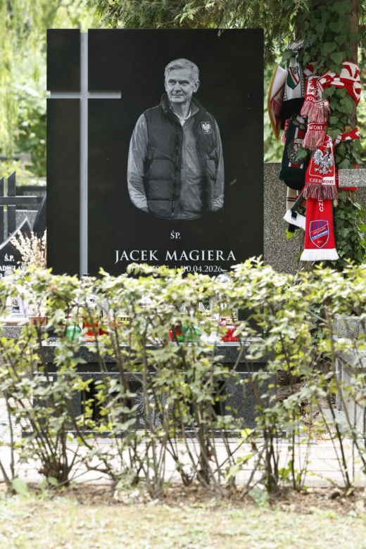 Nowy grób Jacka Magiery