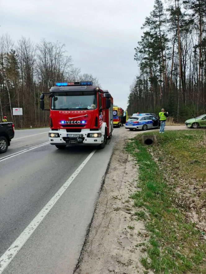 Wypadek na drodze Starachowice - Lubienia