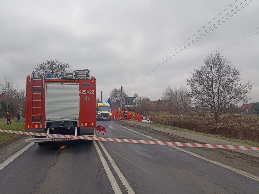 Kierowca zginął na miejscu. Tragiczny wypadek  w Pilźnie	[GALERIA]