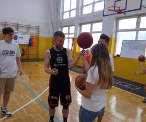Basket Camp w Grudziądzu. Trening z Kacpą