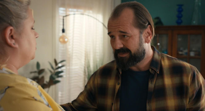 Barwy szczęścia, odcinek 3301. Aldona (Elżbieta Romanowska), Borys (Jakub Wieczorek)