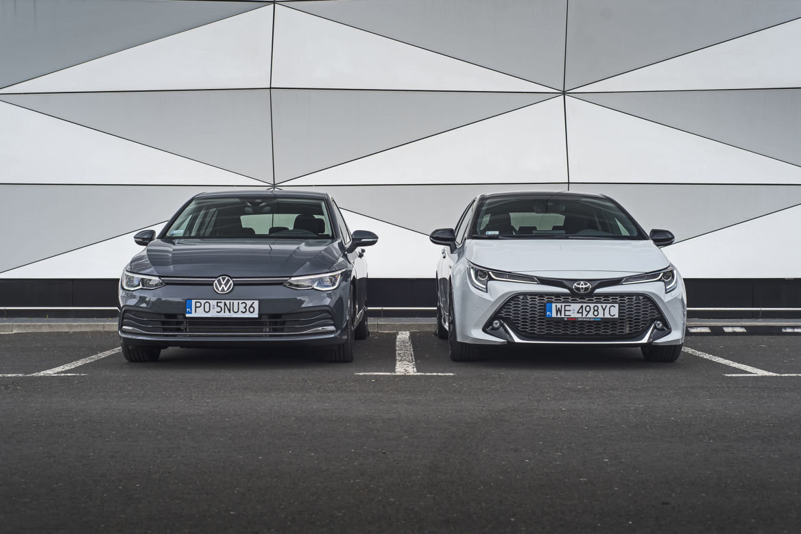 Toyota Corolla GR Sport 2.0 Hybrid Dynamic Force 184 KM e-CVT vs. Volkswagen Golf 8 1.5 eTSI 150 KM Style DSG7
