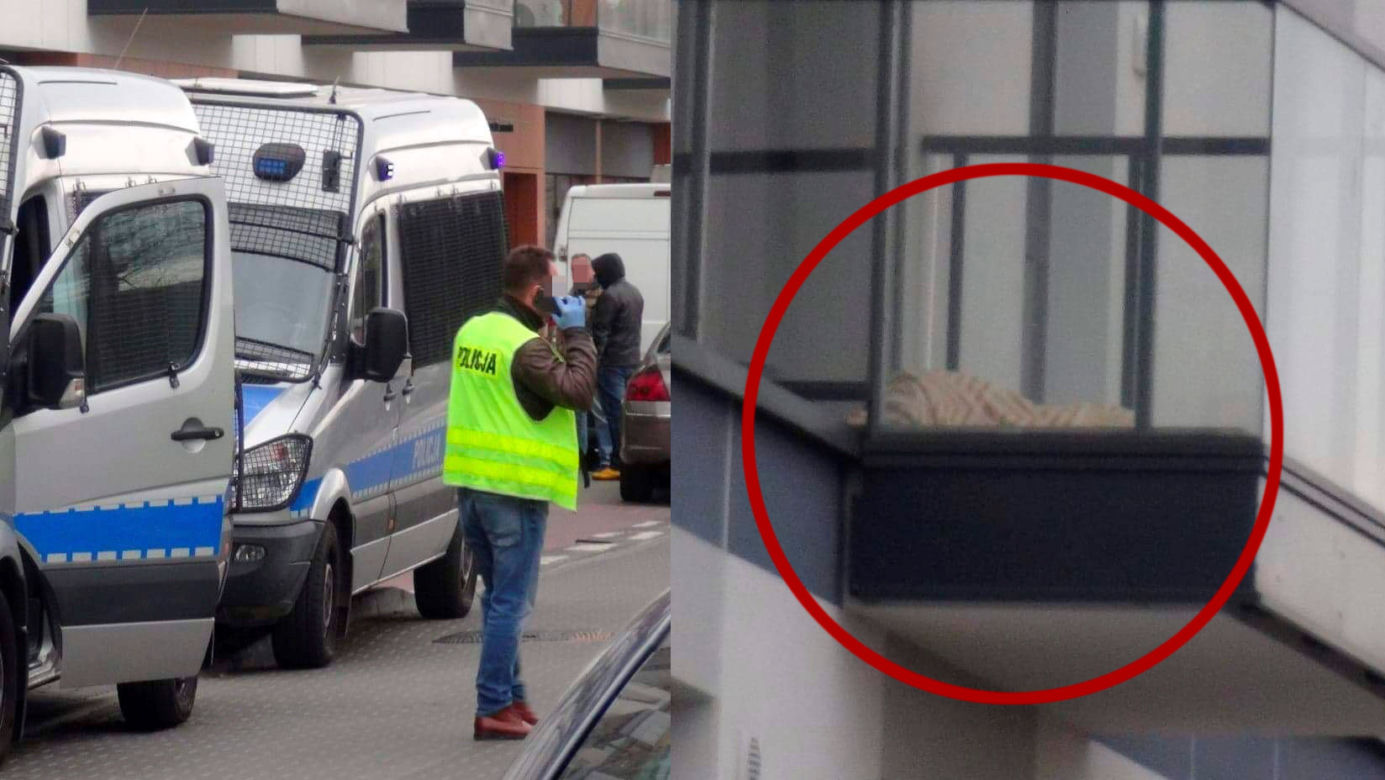 Zwłoki młodej kobiety leżały na balkonie bloku przy ul. Borsuczej