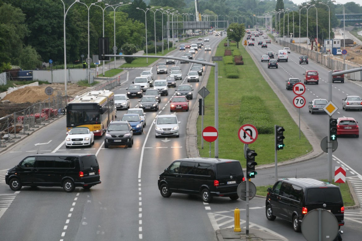Warszawa utrudnienia